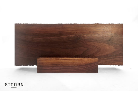 Carved black walnut serving platter - CA_BW_01