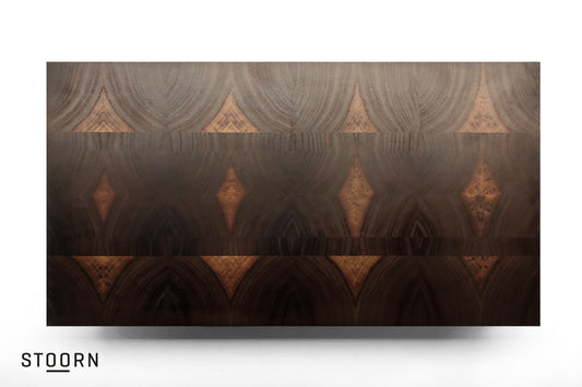 Decorative black walnut cutting board - FR_BW_04