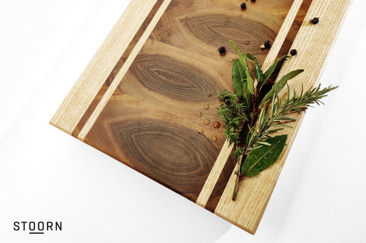 Walnut and ash wooden cutting board - FR_WA_03